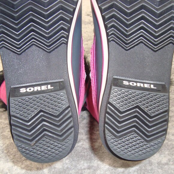 Sorel Tofino Pink Suede Waterproof Snow Boots Girls Size 5 - Picture 13 of 15
